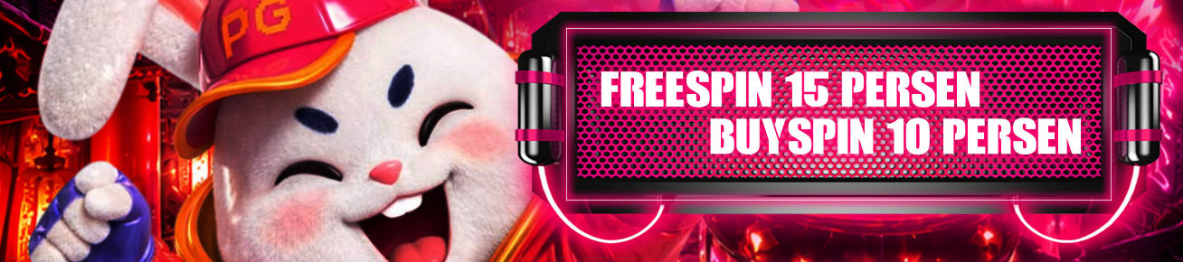 Banner event Free Spin dan Buy Spin GARASISLOT